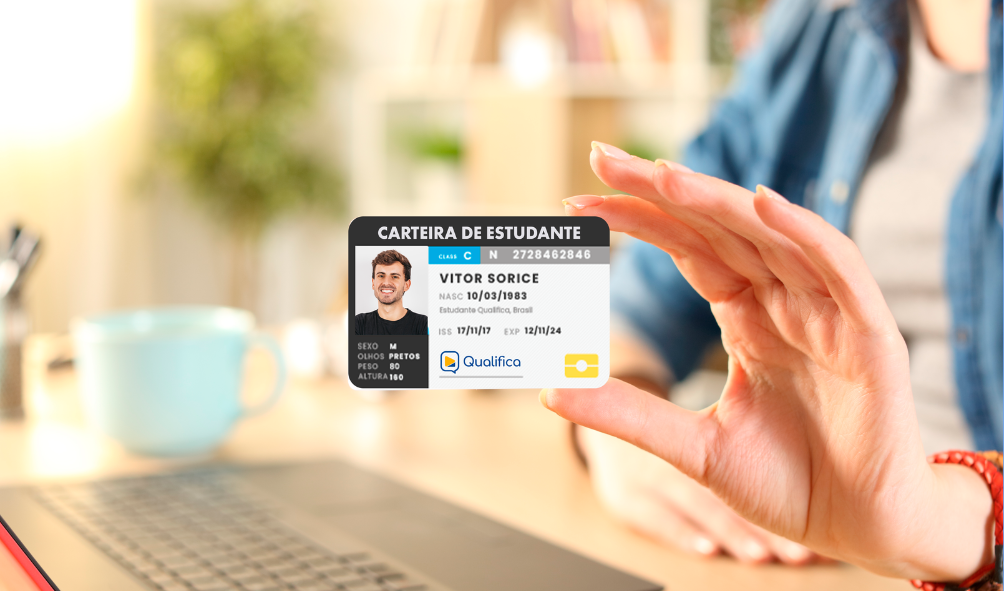 Carteirinha de estudante reconhecida pela Saber